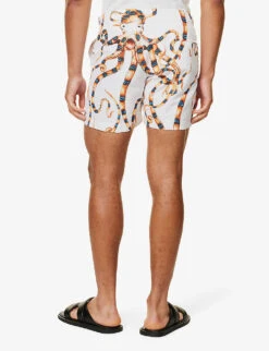 ORLEBAR BROWN Graphic-print Branded-hardware Swim Shorts -Baker Klein Shop R04206174 OCTOPUSSY ALT03