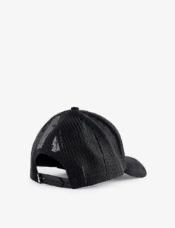 Summerland Brand-appliqué Cotton-blend Cap -Baker Klein Shop R04208982 BLACK ALT02
